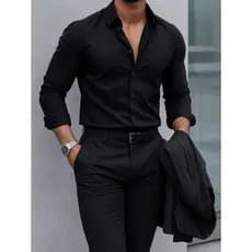 Calça Social Masculina Tecido Confortável Seda
