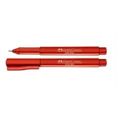 Caneta Fine Pen 0,4mm Faber Castell Ultra Fina Vermelha