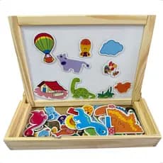 Quadro Lousa Magnetica Infantil Escolar Pedagogica Educativa Madeira Ima Giz Educativo Carimbras