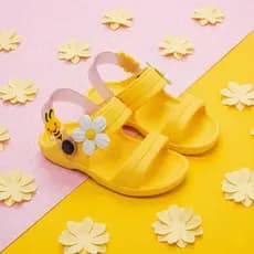 Sandália Menina Infantil Confortável Escolar Papete Feminina Verão
