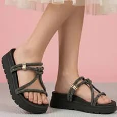 Papete Strass Menina Sandália Infantil Moda Blogueirinha Solado Antiderrapante