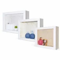 Nicho de Sobrepor Porcelanato Mod Branco Polido c/ kit de instalação