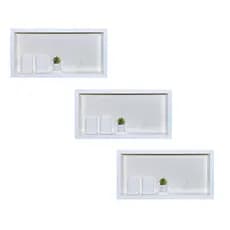 3 Unidades de Nicho para Banheiro em Porcelanato Mod 30x70x(11) - bordas em alumínio - Sob Encomenda