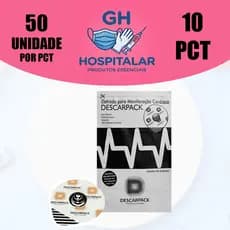 Kit 10 Pacotes Eletrodo Para Ecg Monitoração Cardíaca 500 Unidades