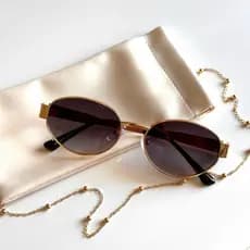 Óculos De Sol Oval Vintage Unissex Masculino Feminino De Metal Retrô Da Moda