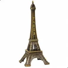 Enfeite Miniatura Torre Eiffel Paris Metal Decoração Casa Escritório 18cm