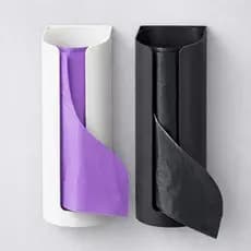 Porta Saco de Lixo de Parede Suporte Dispenser Com Parafuso e Fita Dupla Face Cozinha Lavanderia