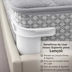 Fixador de Lençol para Colchão – Suporte Anti Deslizante Prende Lençol Não Sai do Lugar Fácil Instalação