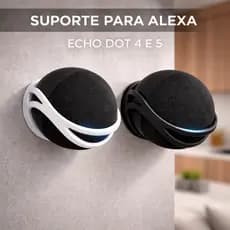 Suporte De Parede Para Alexa Echo Dot 4 E 5 Organizador amazon