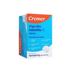 Algodão Cremer Hidrófilo Rolo 25g kit 5/10/15 Caixas