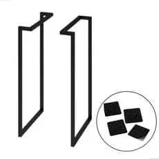 Kit 2 Pes Metal Para Escrivaninha Industrial Aparador Mesinha de Jantar