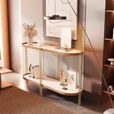 Buffet Aparador Manhattan Pés Dourados Industrial 111cm