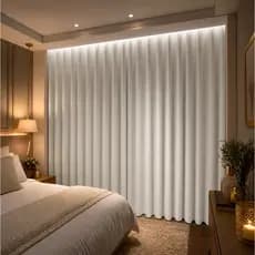 Cortina de 3 x 2,30 Metros Blackout Modelo para Trilho Suíço Ideal para Quarto Sala Escritório Veda Luz