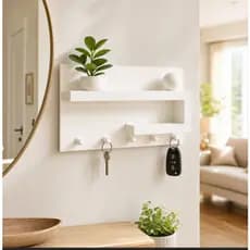 Kit Prateleira no Porta Chaves Organizador com Ganho – Design Moderno em MDF