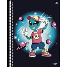 Caderno Universitário 20 Matérias 320 Folhas Capa Dura Masculino Sortido Divisórias Espiral