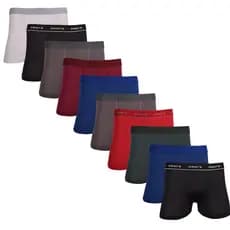 Kit de 10 Cuecas Masculina  Adulto Microfibra Com Forro Premium
