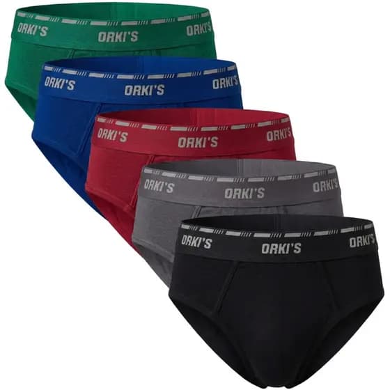 05 Cuecas Slip Tradicional Masculino Adulto  em ALGODÃO PREMIUM