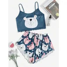 Pijama Blogueirinha Baby Dool Feminino Adulto Estampado Atacado, Fabricação Própria