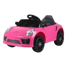 Mini Carro Elétrico Infantil Veículo Rosa com Controle Remoto Divertido Seguro