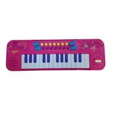 Kit Teclado Musical Infantil Microfone Brinquedo Musical Educativo Diversão Criança Rosa ou Azul