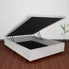 Base Box Baú Casal Courino Linho Areia 138x188x42