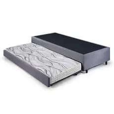 Bicama Box Solteiro 88x188 com Colchão Auxiliar Ecoflex
