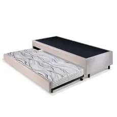 Bicama Box Solteiro 88x188 com Colchão Auxiliar Ecoflex