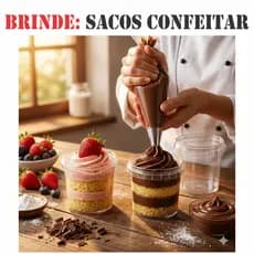 Potes Redondo com Lacre 220ml Bolo No Pote