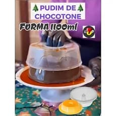 Forma Pudim Familia Plastica Forneável 1100ml