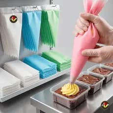 Saco Medio  Descartável de Confeitar Bolo Doce Cupcake  100 Peças