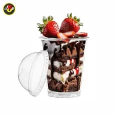 20 Copos Bolha Tampa 250ml S/Furo Copo da Felicidade