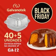 45un GA12 Galvanotek (Pague 40) Mini Bolo Vulcão 12cm | Entrega em até 12h SP | BLACK FRIDAY 6% OFF