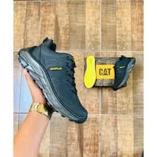 Bota Coturno Caterpillar Masculina Adulto Couro Reforçado e Costurado