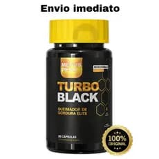 TURBO BLACK QUEIMADOR DE GORDURA DE ELITE Suplemento alimentar