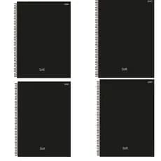 4 Cadernos Capa Dura 80 Páginas Kit Universitário 1 Matéria Jandaia