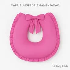 Capas para Almofada Para Amamentação  Bebê Microfibra Lisa Várias Cores Confortável - LD BABY KIDS