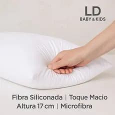 Travesseiro Perfil Baixo Extra Macio 70x50 tecido TNT Premium Almofada Confortável - LD BABY & KIDS