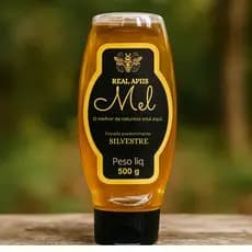 Mel Puro Silvestre 500g Real Apiis 100% Natural Sem Misturas | Energia Saudável | Florada Variada | Direto do Produtor