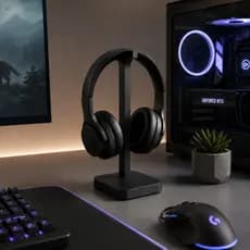 Suporte de Mesa Monitor para Fone Headset Gamer Universal Elegante Minimalista