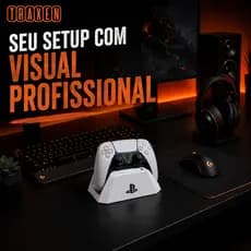 Suporte Controle PS5 Decorativo Setup Gamer Organização Mesa Premium