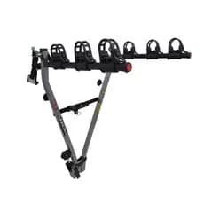 03 - Transbike Suporte para bike ENGATE 3 bicicletas Prata tira Preta