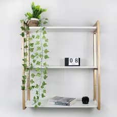 Prateleira Industrial de Parede Ferro Kit 3 Estante Suspensa Decorativa para Sala e Salão de Beleza
