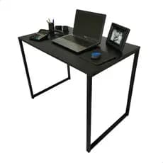 Escrivaninha Industrial Mesa Home Office 100x60cm Madeira Premium com Ferro Antioxidante Reforçado