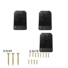 Kit 3 Suporte Retro Para Mesas Redondas Mesas De Cabeceiras Pés Cônicos
