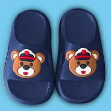 Chinelo Infantil Masculino Nuvem Urso Marinheiro Sandália Leve, Confortável e Antiderrapante | Menino Verão