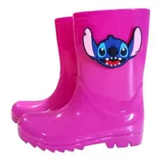 Galocha Infantil Stitch – Bota de Chuva Cano Alto, Impermeável, Leve e Antiderrapante | Menino e Menina