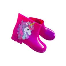 Bota Galocha Infantil Juvenil Menina 19 ao 29 Impermeável personagem Unicornio