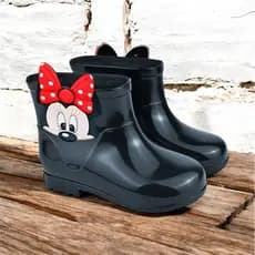 Bota Galocha Menina Infantil Coturno Feminina bota de chuva impermeável Frio