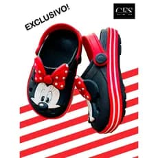 Chinelo Babuche Menina Sandália Leve Confortável Volta as Aulas Personagem Minnie
