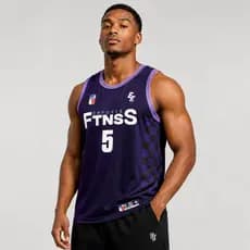 Camiseta Regata de Basquete Academia Treino Musculação Confortavel Roxo Escuro